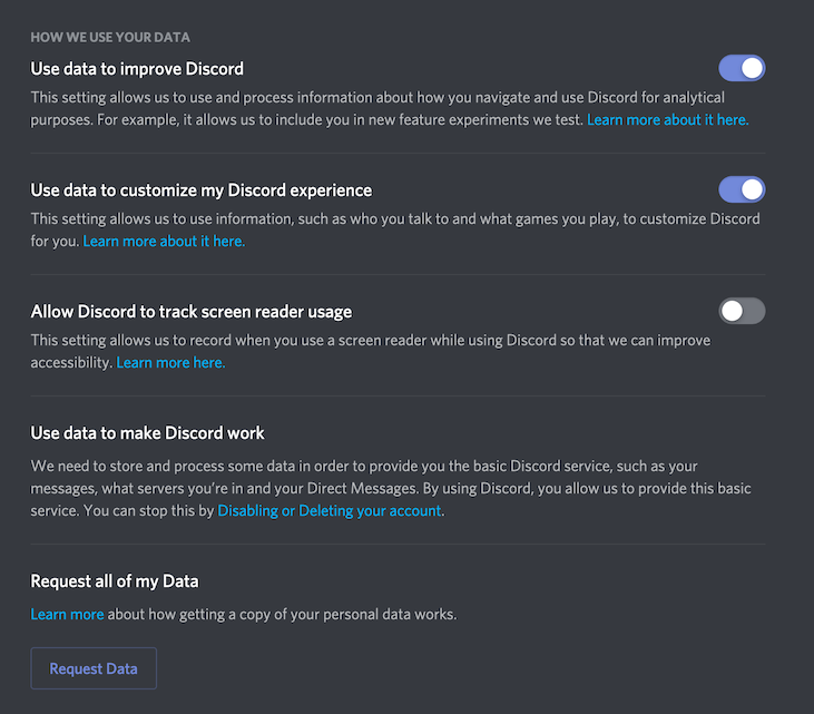 Discord Tutorials - It is your responsibility to know your privacy